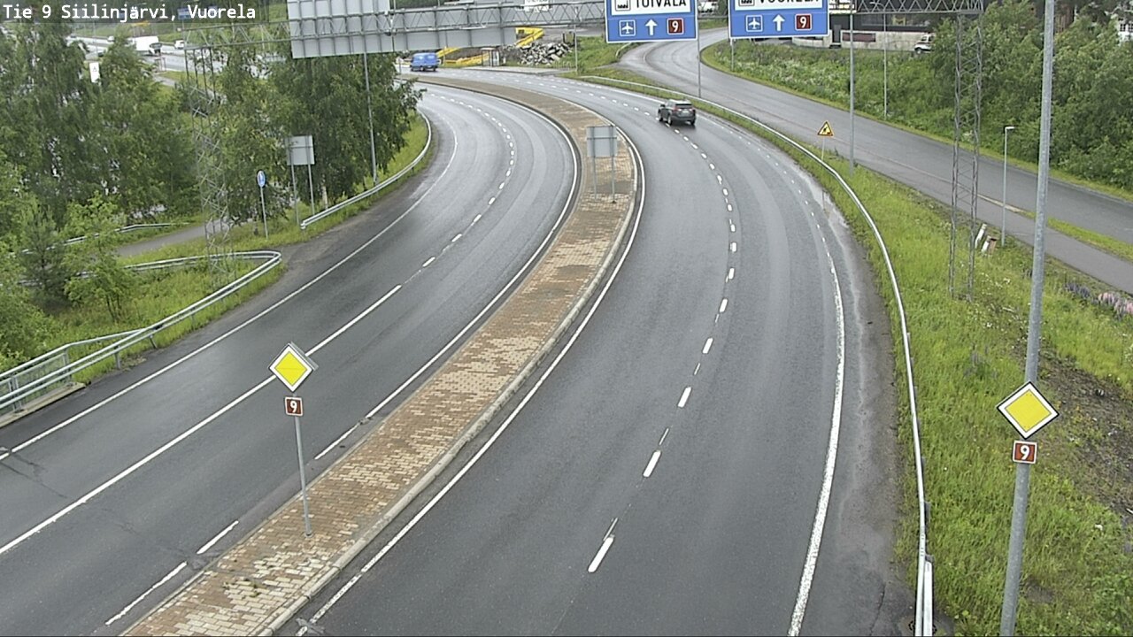 Weather Camera Image Väg 9 Siilinjärvi, Vuorela, Siilinjärvi, Pohjois-Savo