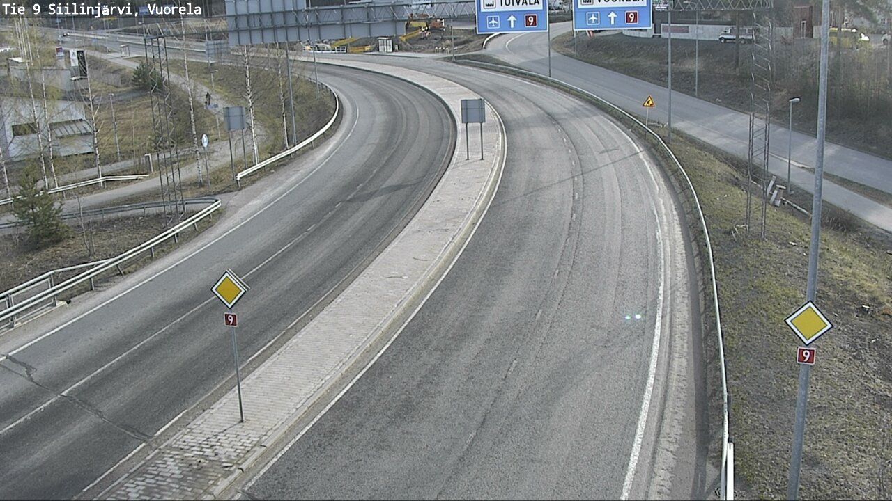 Weather Camera Image Väg 9 Siilinjärvi, Vuorela, Siilinjärvi, Pohjois-Savo