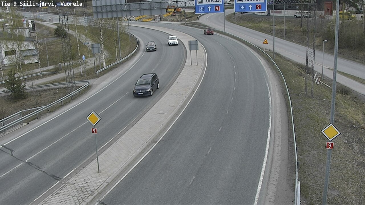 Weather Camera Image Road 9 Siilinjärvi, Vuorela, Siilinjärvi, Pohjois-Savo