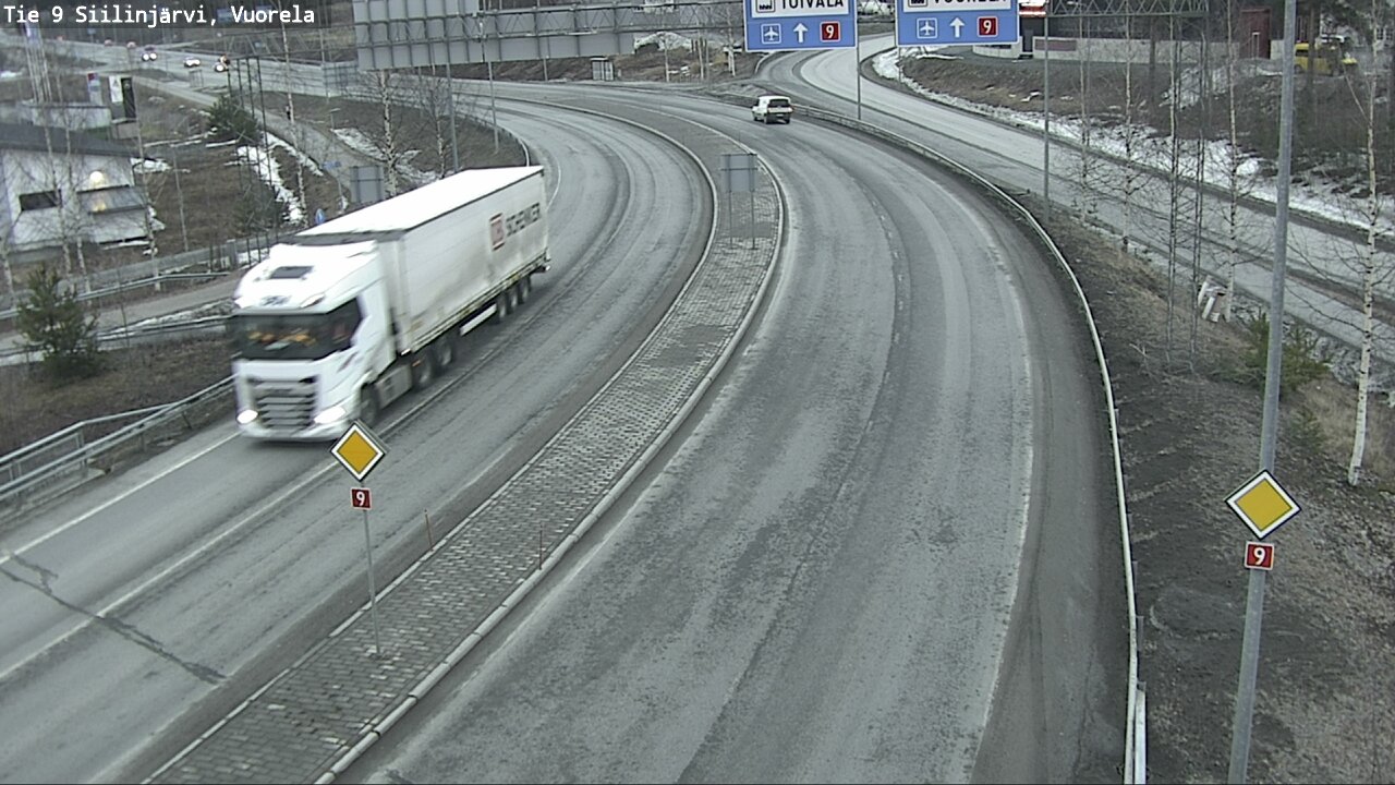 Weather Camera Image Väg 9 Siilinjärvi, Vuorela, Siilinjärvi, Pohjois-Savo