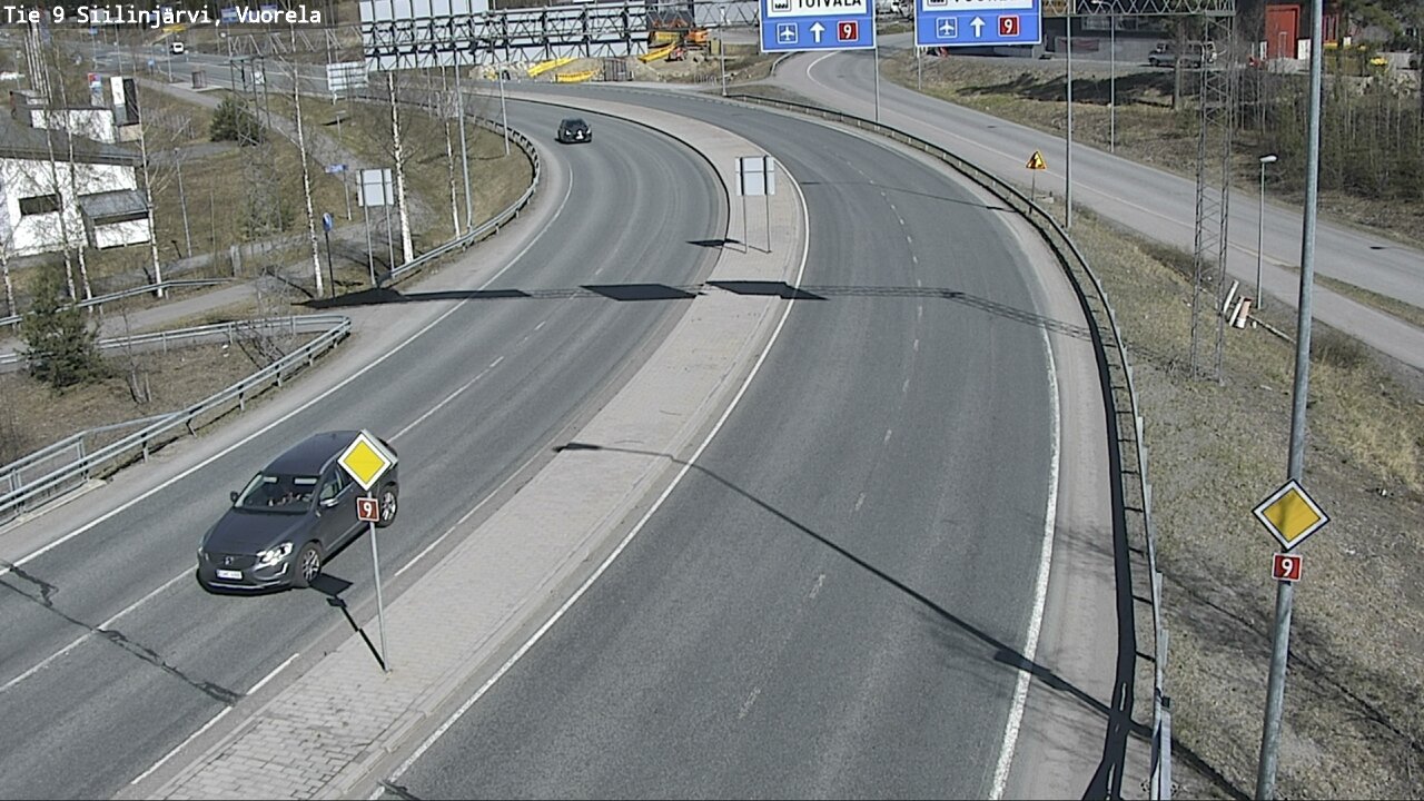 Weather Camera Image Väg 9 Siilinjärvi, Vuorela, Siilinjärvi, Pohjois-Savo