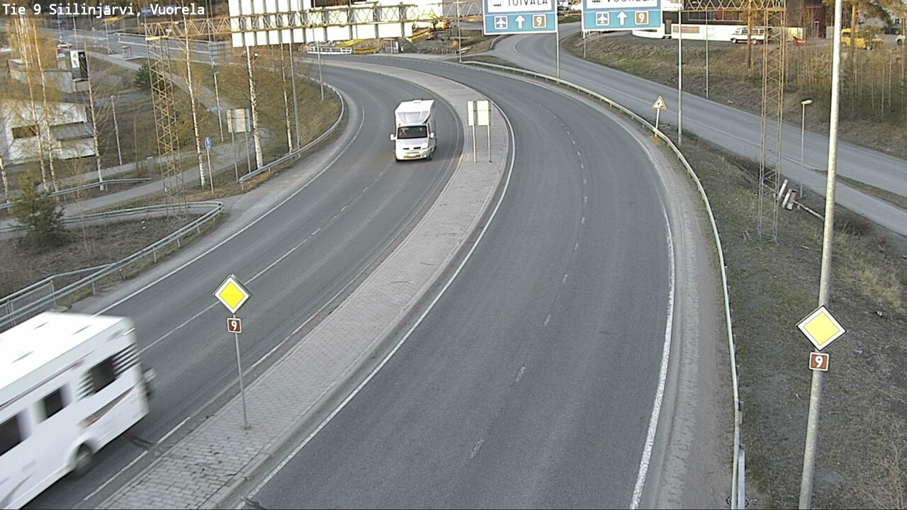 Weather Camera Image Väg 9 Siilinjärvi, Vuorela, Siilinjärvi, Pohjois-Savo