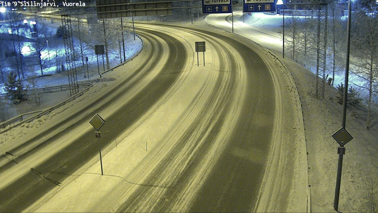 Weather Camera Image Väg 9 Siilinjärvi, Vuorela, Siilinjärvi, Pohjois-Savo