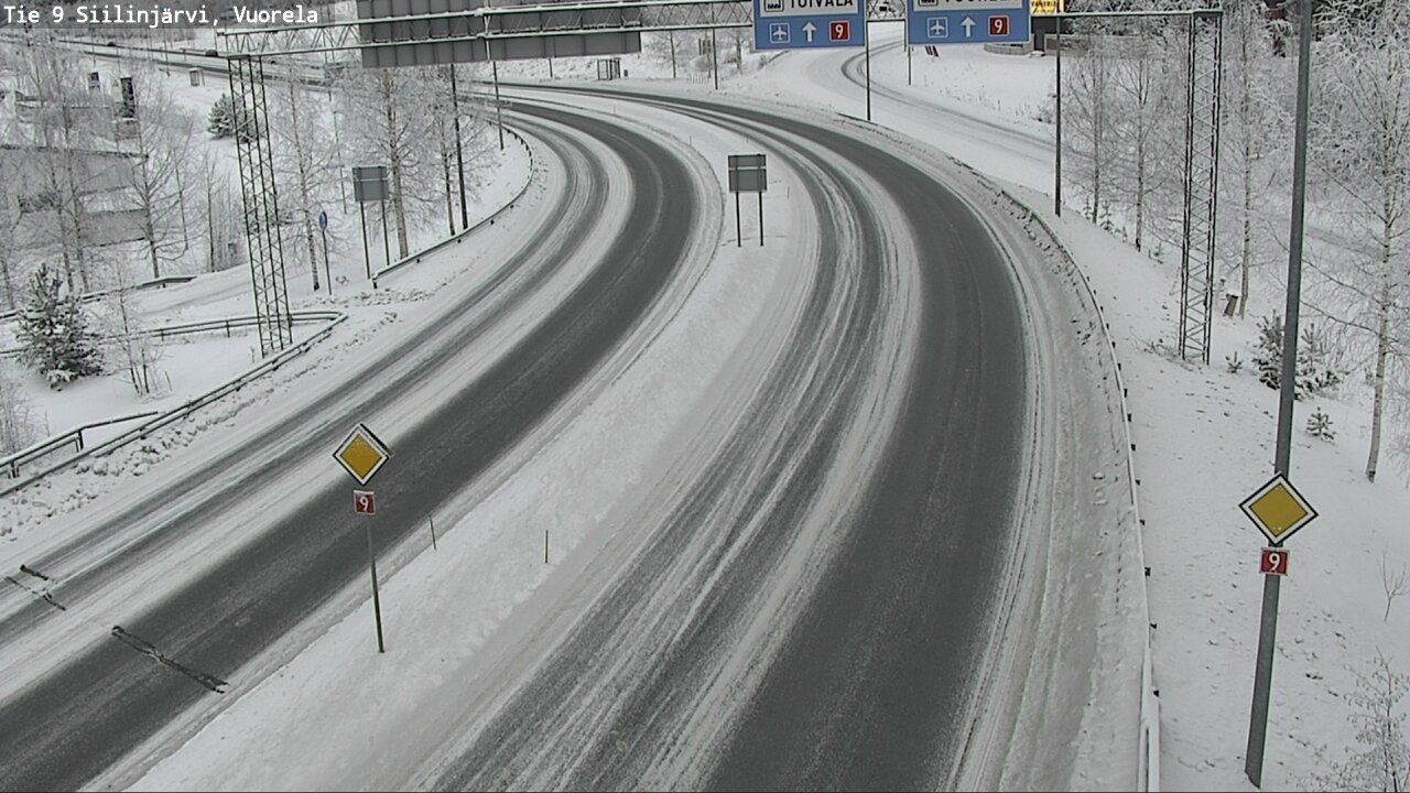 Weather Camera Image Väg 9 Siilinjärvi, Vuorela, Siilinjärvi, Pohjois-Savo