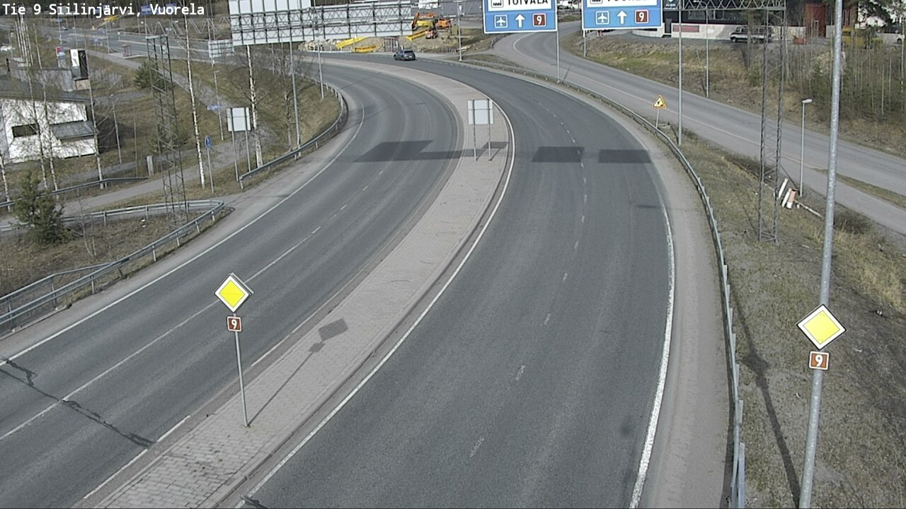 Weather Camera Image Väg 9 Siilinjärvi, Vuorela, Siilinjärvi, Pohjois-Savo