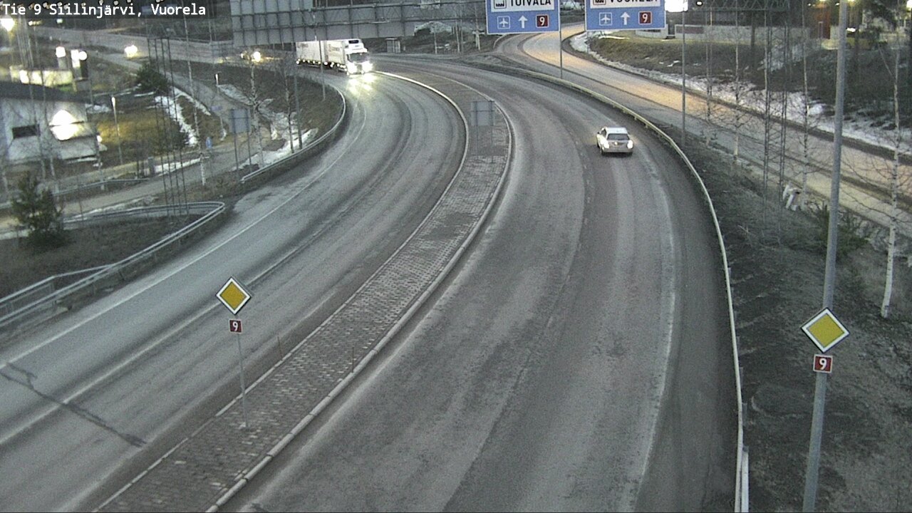 Weather Camera Image Väg 9 Siilinjärvi, Vuorela, Siilinjärvi, Pohjois-Savo