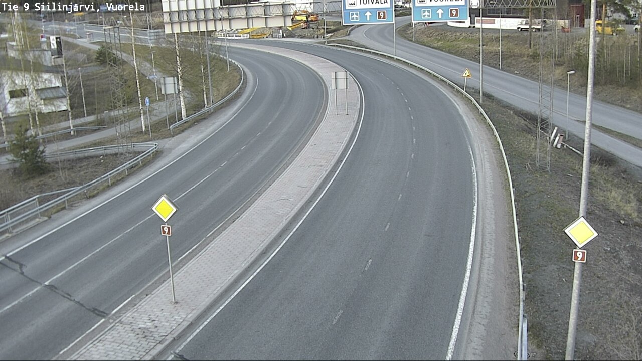 Weather Camera Image Väg 9 Siilinjärvi, Vuorela, Siilinjärvi, Pohjois-Savo