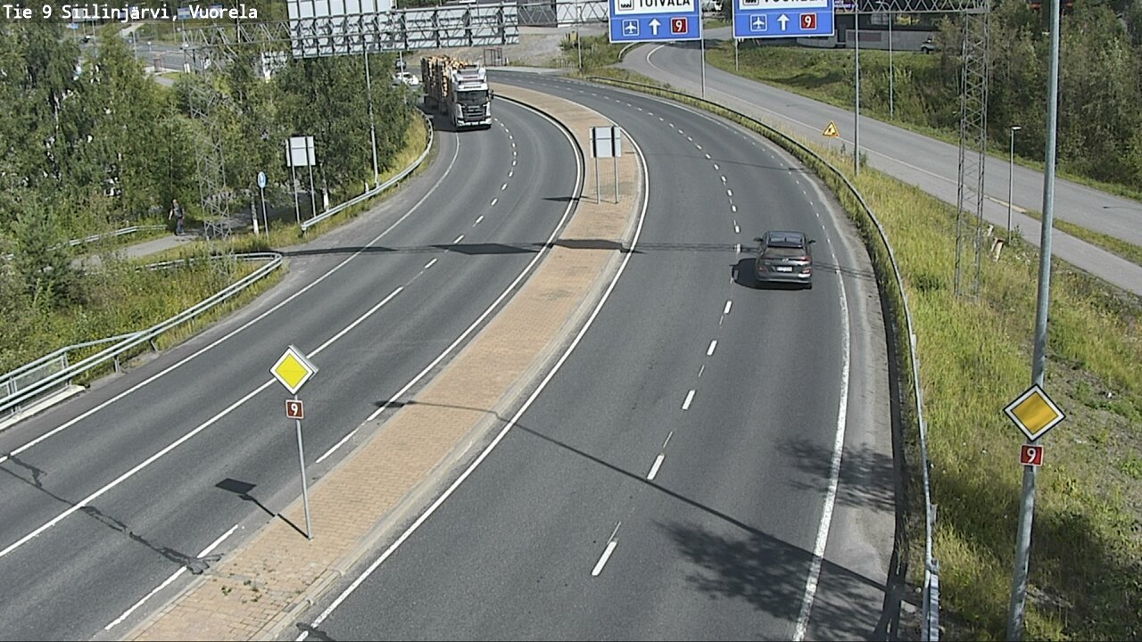 Weather Camera Image Väg 9 Siilinjärvi, Vuorela, Siilinjärvi, Pohjois-Savo