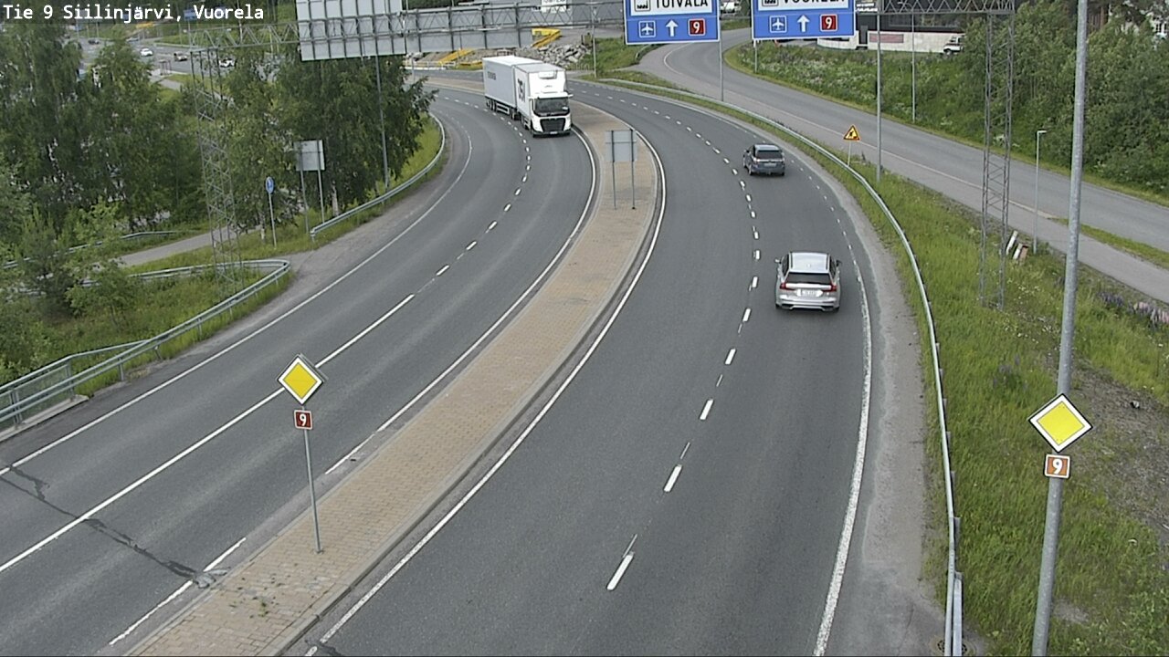 Weather Camera Image Road 9 Siilinjärvi, Vuorela, Siilinjärvi, Pohjois-Savo