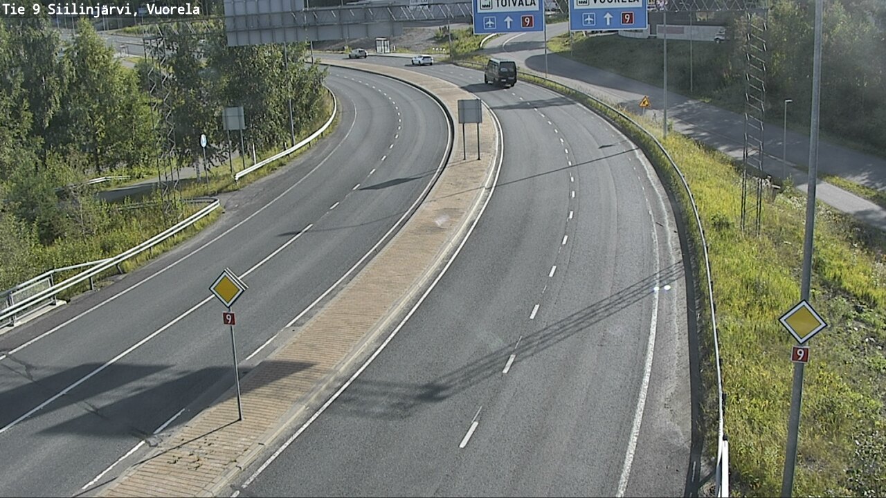 Weather Camera Image Väg 9 Siilinjärvi, Vuorela, Siilinjärvi, Pohjois-Savo