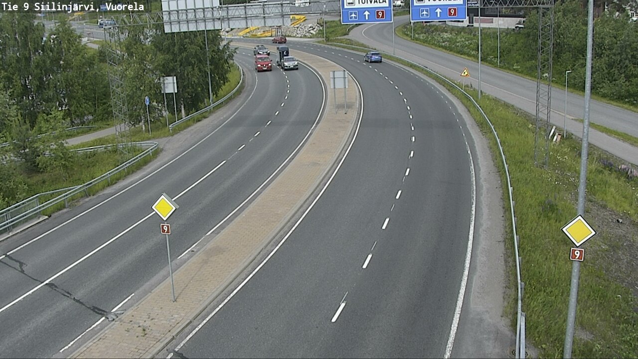 Weather Camera Image Road 9 Siilinjärvi, Vuorela, Siilinjärvi, Pohjois-Savo