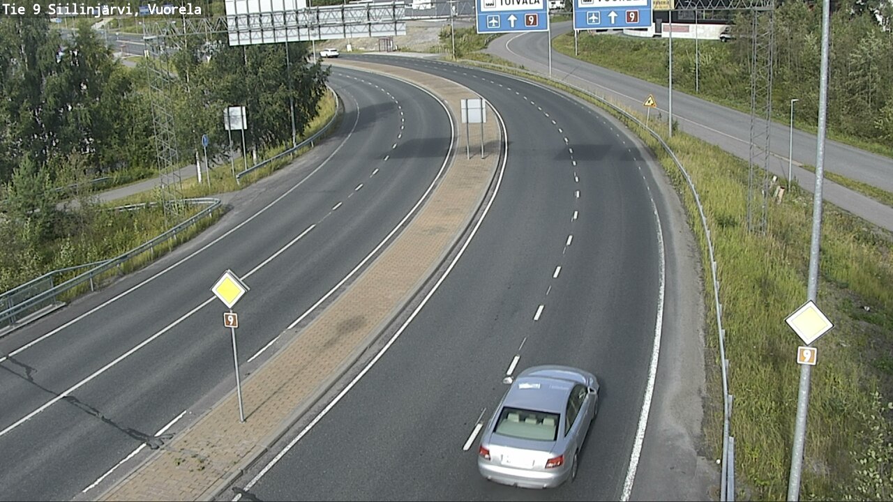 Weather Camera Image Väg 9 Siilinjärvi, Vuorela, Siilinjärvi, Pohjois-Savo