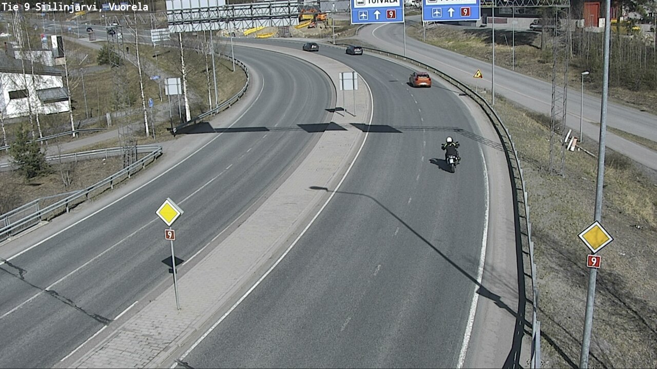 Weather Camera Image Väg 9 Siilinjärvi, Vuorela, Siilinjärvi, Pohjois-Savo