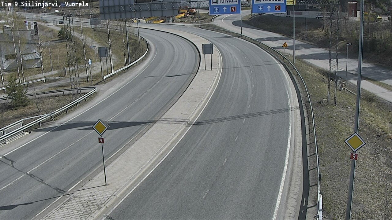 Weather Camera Image Väg 9 Siilinjärvi, Vuorela, Siilinjärvi, Pohjois-Savo