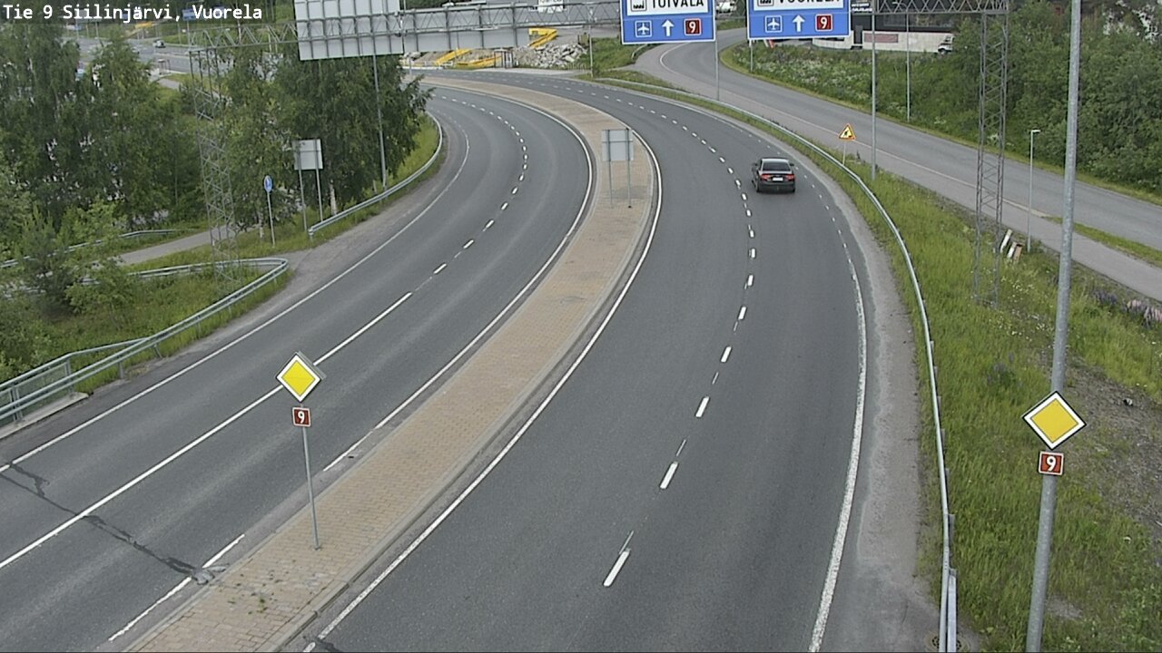 Weather Camera Image Road 9 Siilinjärvi, Vuorela, Siilinjärvi, Pohjois-Savo