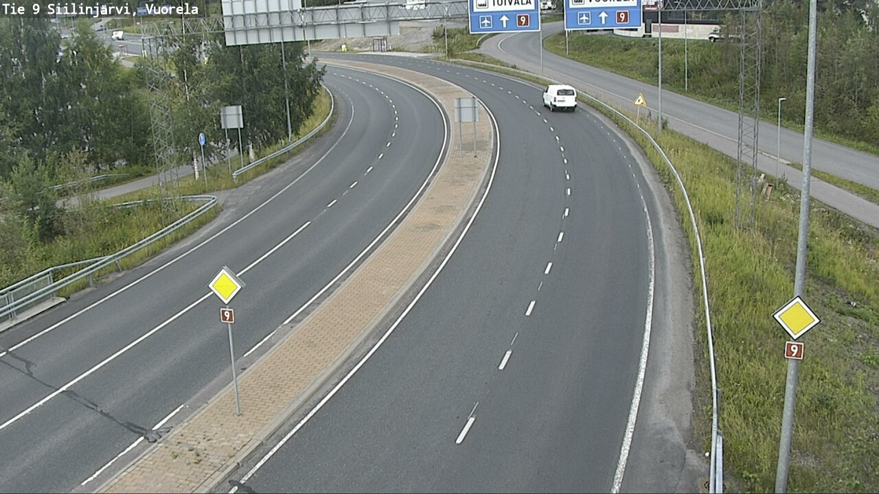 Weather Camera Image Väg 9 Siilinjärvi, Vuorela, Siilinjärvi, Pohjois-Savo