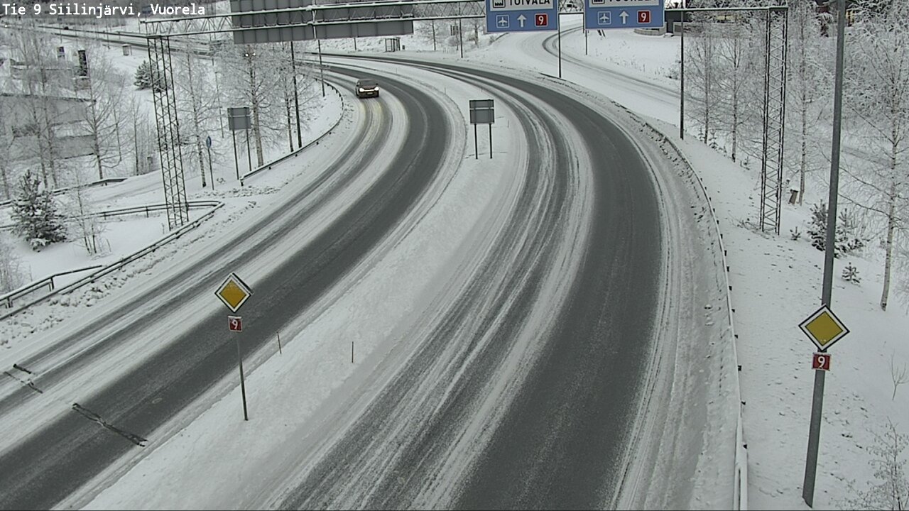 Weather Camera Image Väg 9 Siilinjärvi, Vuorela, Siilinjärvi, Pohjois-Savo