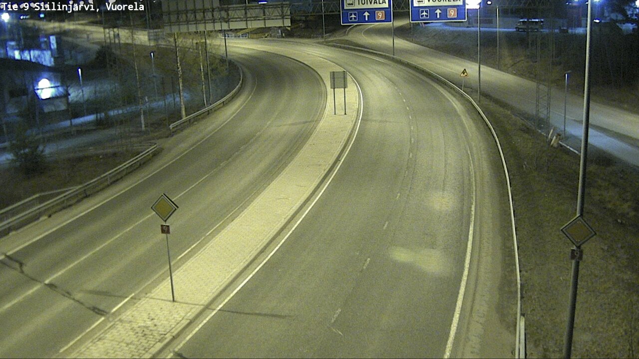 Weather Camera Image Väg 9 Siilinjärvi, Vuorela, Siilinjärvi, Pohjois-Savo