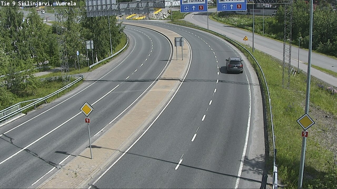 Weather Camera Image Road 9 Siilinjärvi, Vuorela, Siilinjärvi, Pohjois-Savo