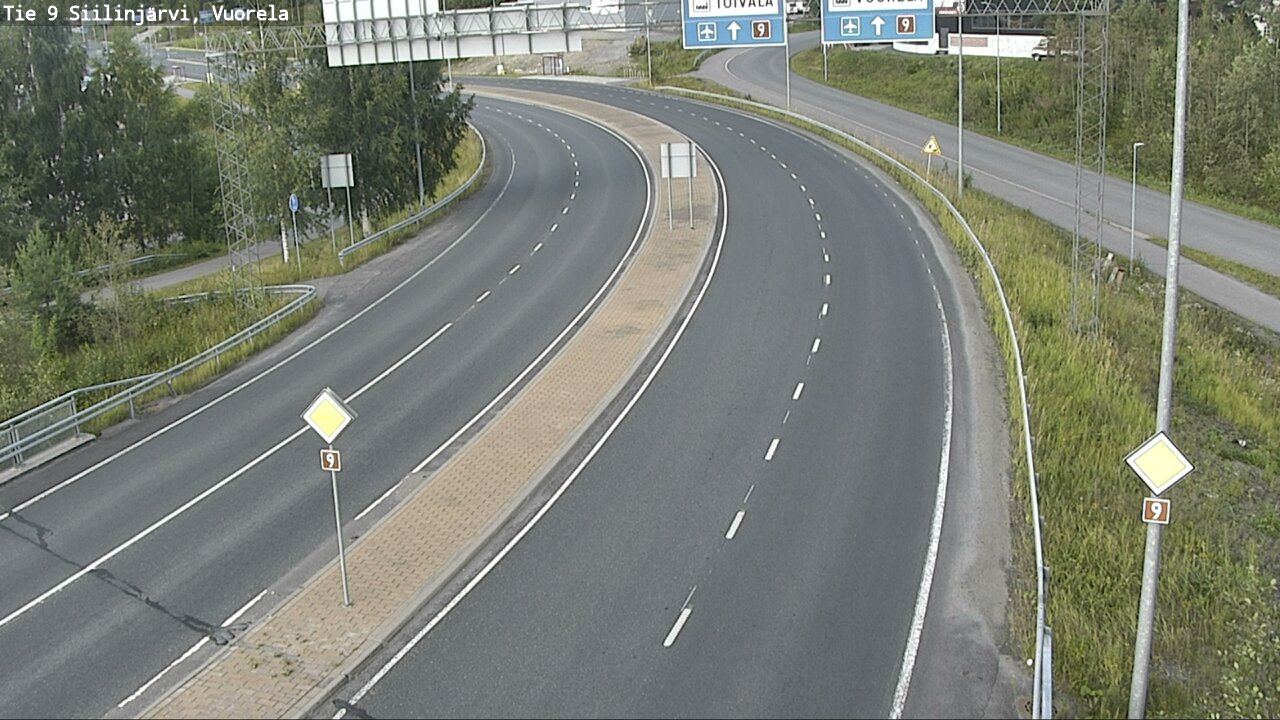 Weather Camera Image Väg 9 Siilinjärvi, Vuorela, Siilinjärvi, Pohjois-Savo