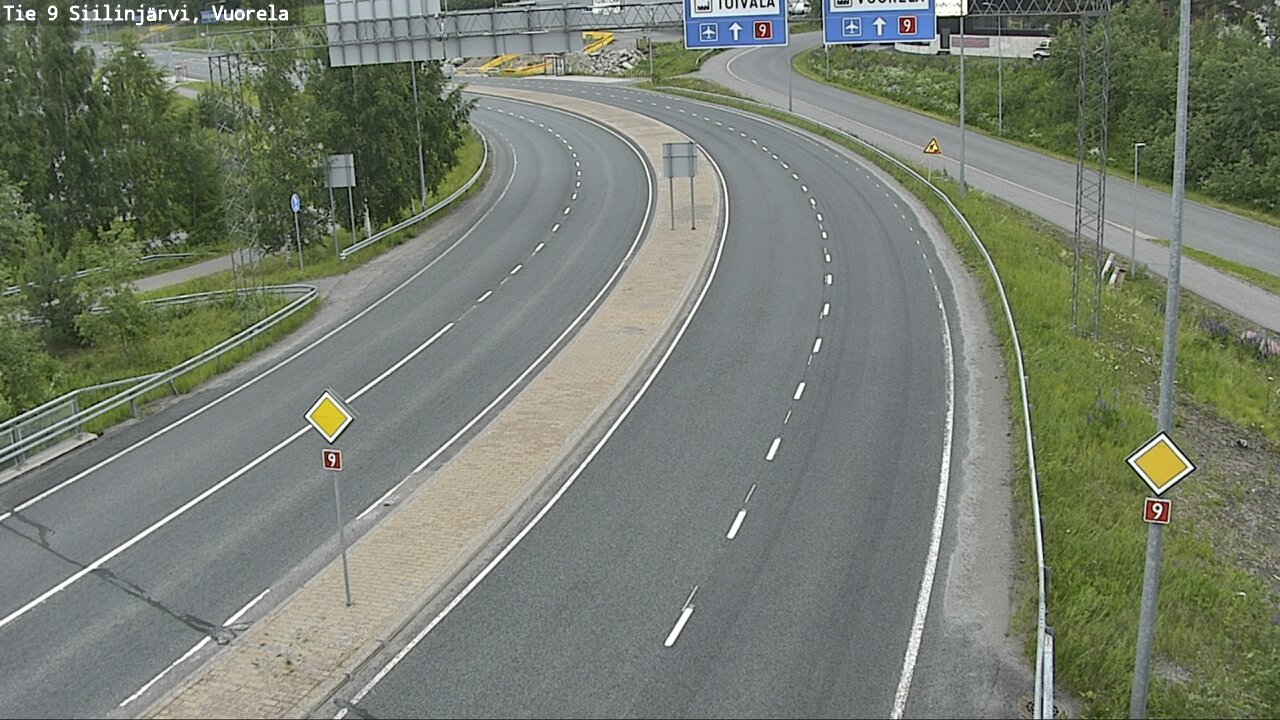 Weather Camera Image Road 9 Siilinjärvi, Vuorela, Siilinjärvi, Pohjois-Savo