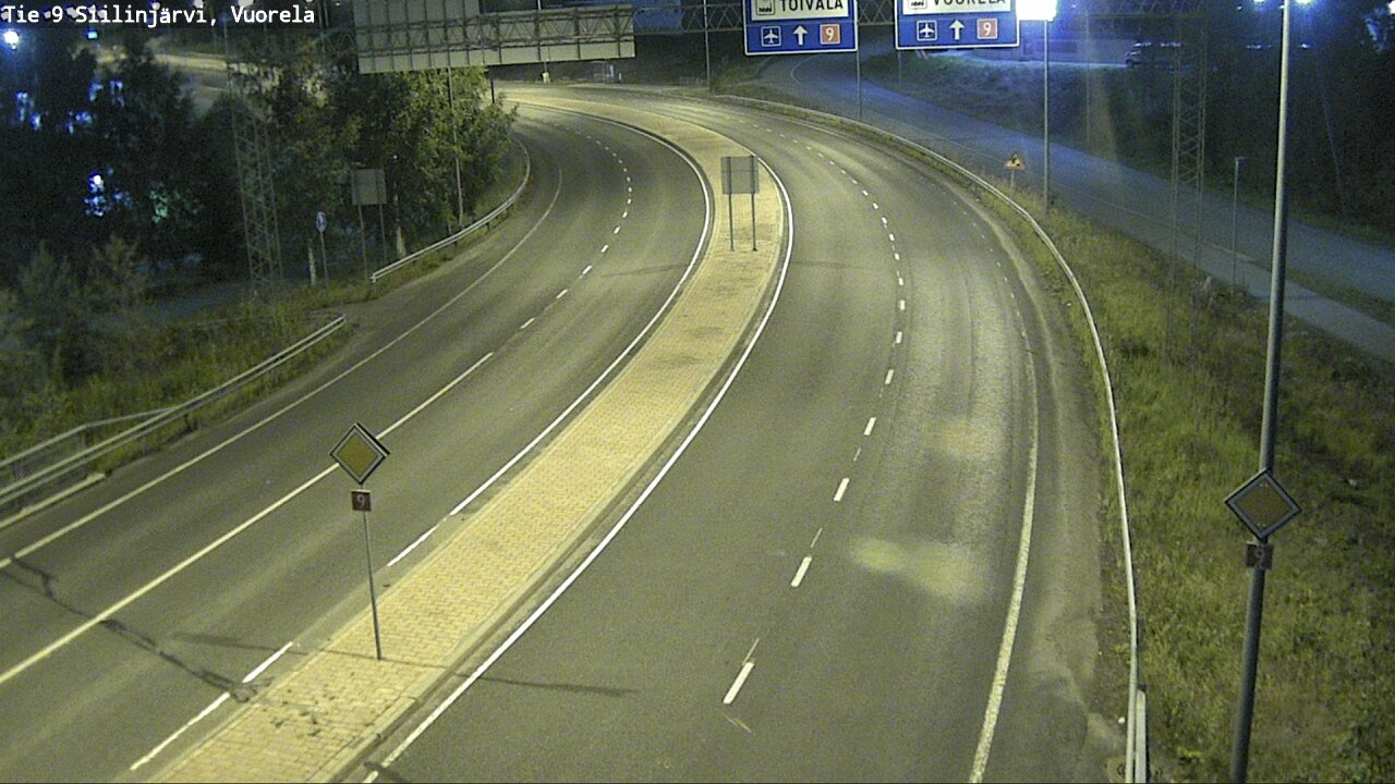 Weather Camera Image Väg 9 Siilinjärvi, Vuorela, Siilinjärvi, Pohjois-Savo