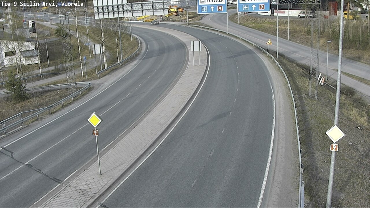 Weather Camera Image Väg 9 Siilinjärvi, Vuorela, Siilinjärvi, Pohjois-Savo