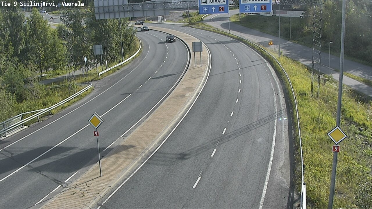 Weather Camera Image Väg 9 Siilinjärvi, Vuorela, Siilinjärvi, Pohjois-Savo