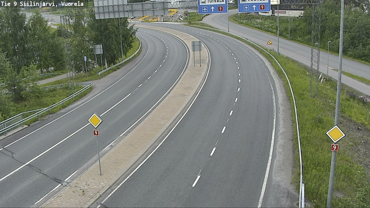 Weather Camera Image Road 9 Siilinjärvi, Vuorela, Siilinjärvi, Pohjois-Savo