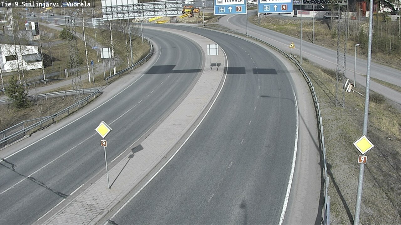 Weather Camera Image Väg 9 Siilinjärvi, Vuorela, Siilinjärvi, Pohjois-Savo