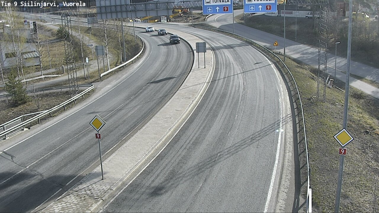 Weather Camera Image Väg 9 Siilinjärvi, Vuorela, Siilinjärvi, Pohjois-Savo