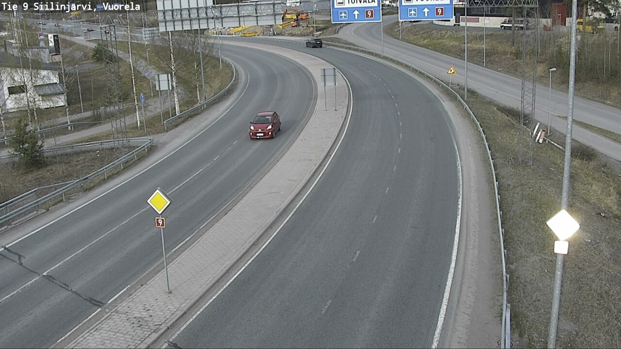 Weather Camera Image Väg 9 Siilinjärvi, Vuorela, Siilinjärvi, Pohjois-Savo