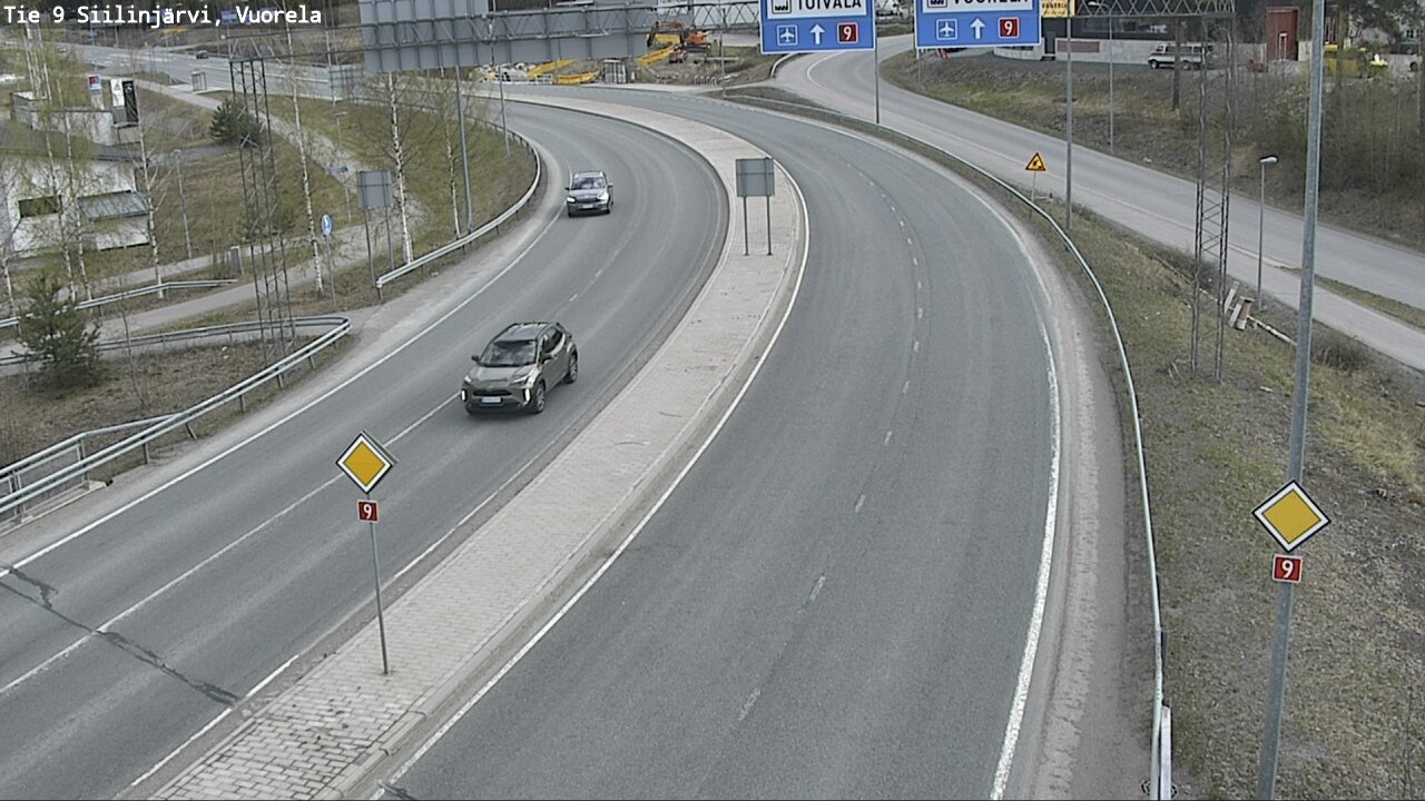 Weather Camera Image Road 9 Siilinjärvi, Vuorela, Siilinjärvi, Pohjois-Savo