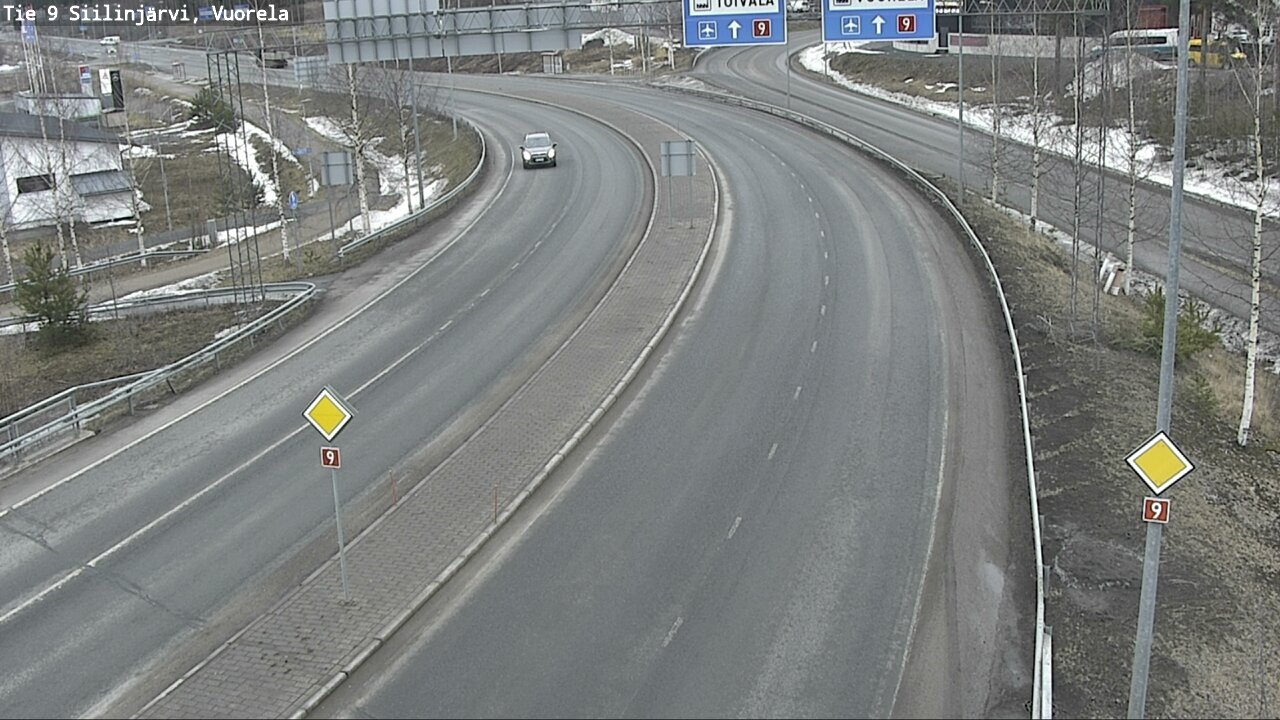 Weather Camera Image Road 9 Siilinjärvi, Vuorela, Siilinjärvi, Pohjois-Savo