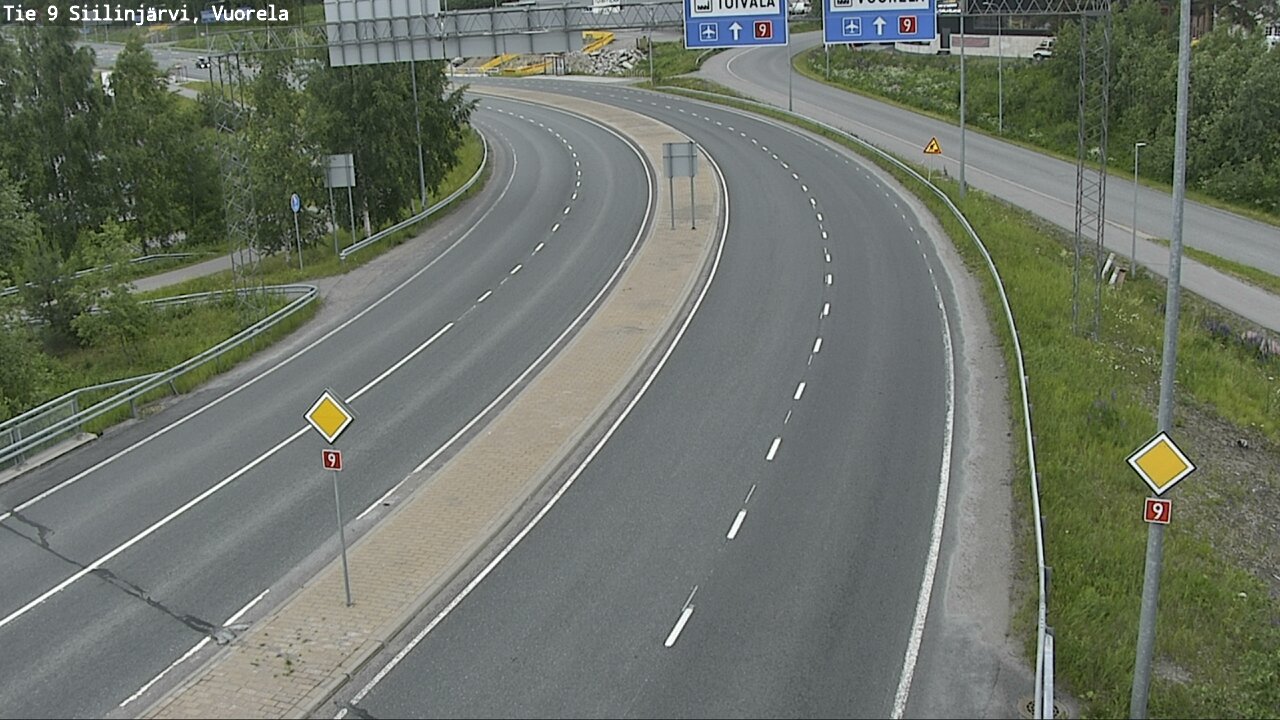 Weather Camera Image Road 9 Siilinjärvi, Vuorela, Siilinjärvi, Pohjois-Savo