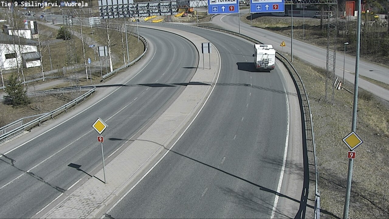 Weather Camera Image Väg 9 Siilinjärvi, Vuorela, Siilinjärvi, Pohjois-Savo