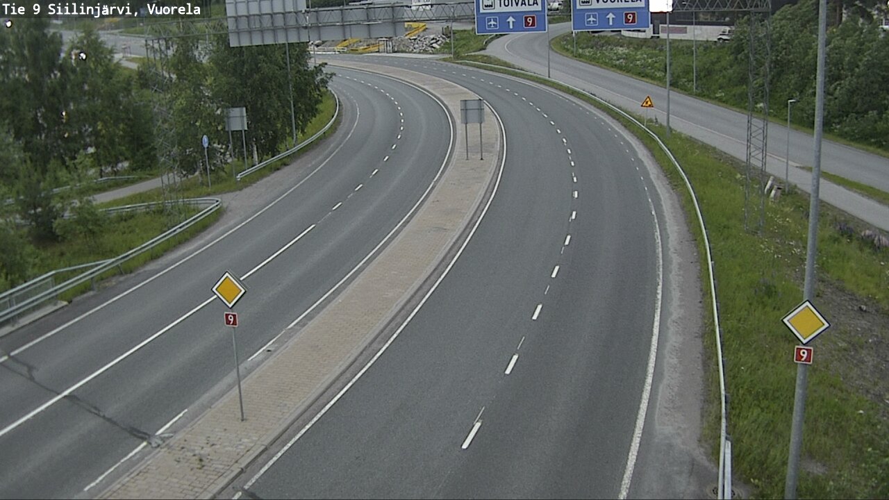 Weather Camera Image Road 9 Siilinjärvi, Vuorela, Siilinjärvi, Pohjois-Savo