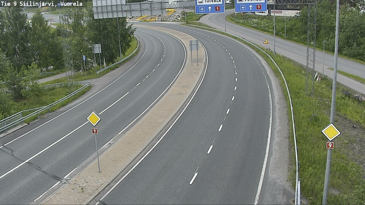 Weather Camera Image Road 9 Siilinjärvi, Vuorela, Siilinjärvi, Pohjois-Savo