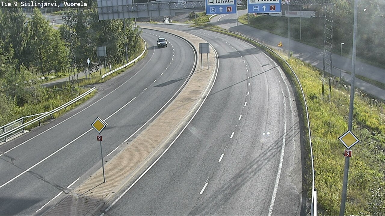 Weather Camera Image Väg 9 Siilinjärvi, Vuorela, Siilinjärvi, Pohjois-Savo