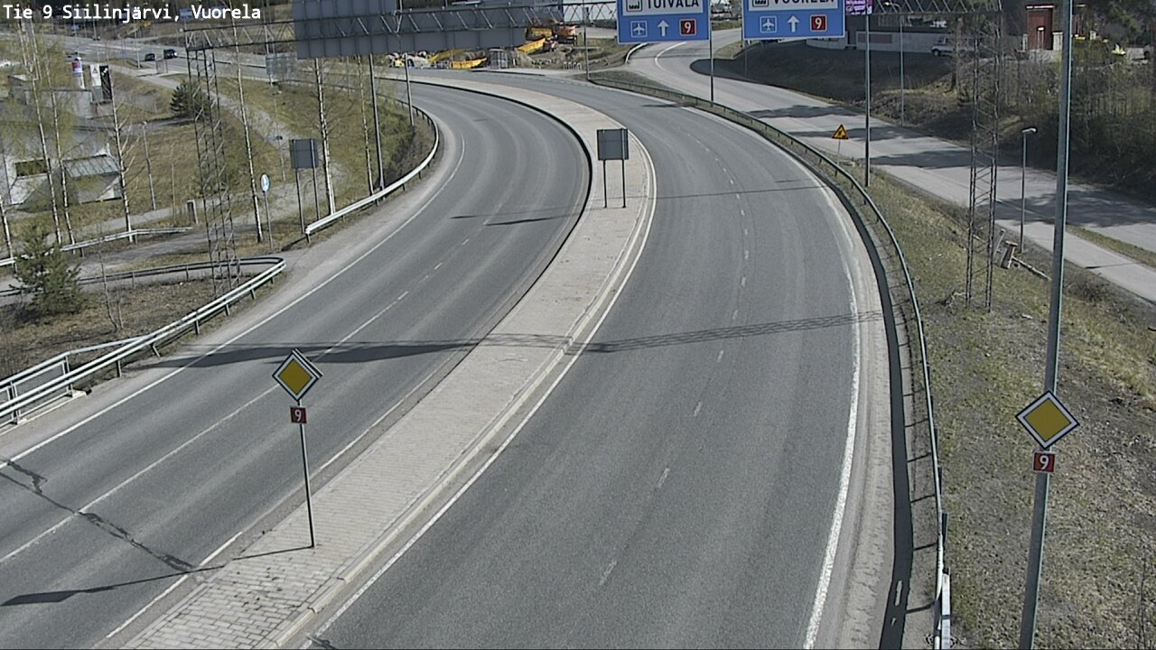 Weather Camera Image Road 9 Siilinjärvi, Vuorela, Siilinjärvi, Pohjois-Savo