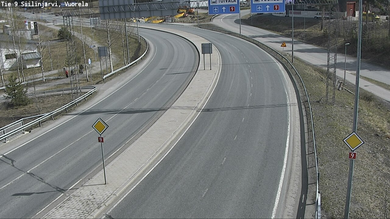 Weather Camera Image Väg 9 Siilinjärvi, Vuorela, Siilinjärvi, Pohjois-Savo