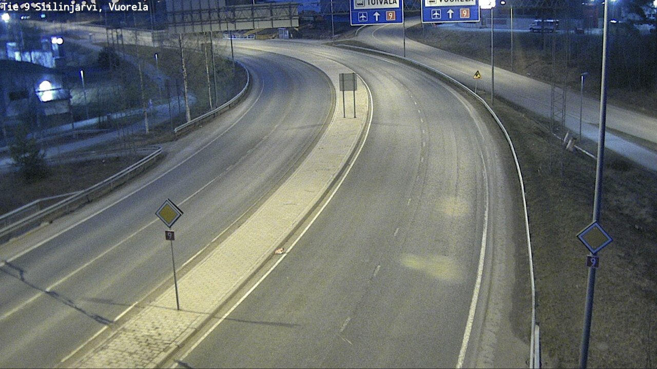 Weather Camera Image Road 9 Siilinjärvi, Vuorela, Siilinjärvi, Pohjois-Savo