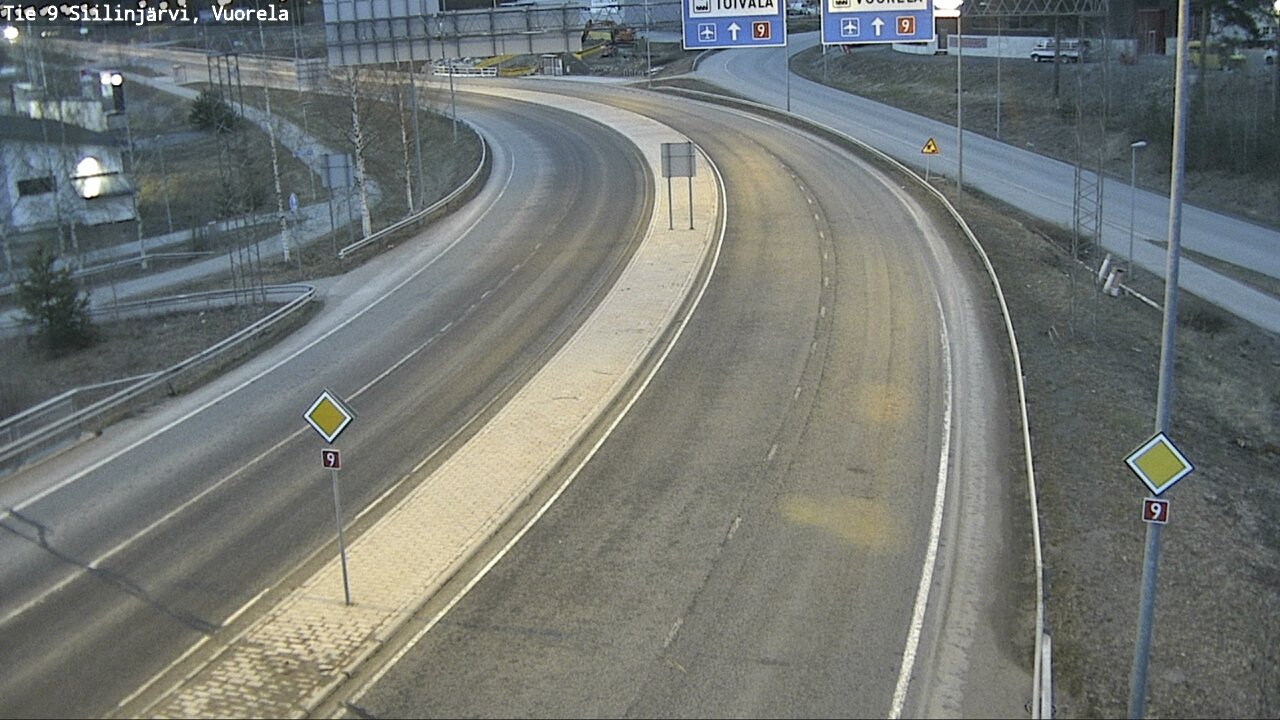Weather Camera Image Väg 9 Siilinjärvi, Vuorela, Siilinjärvi, Pohjois-Savo