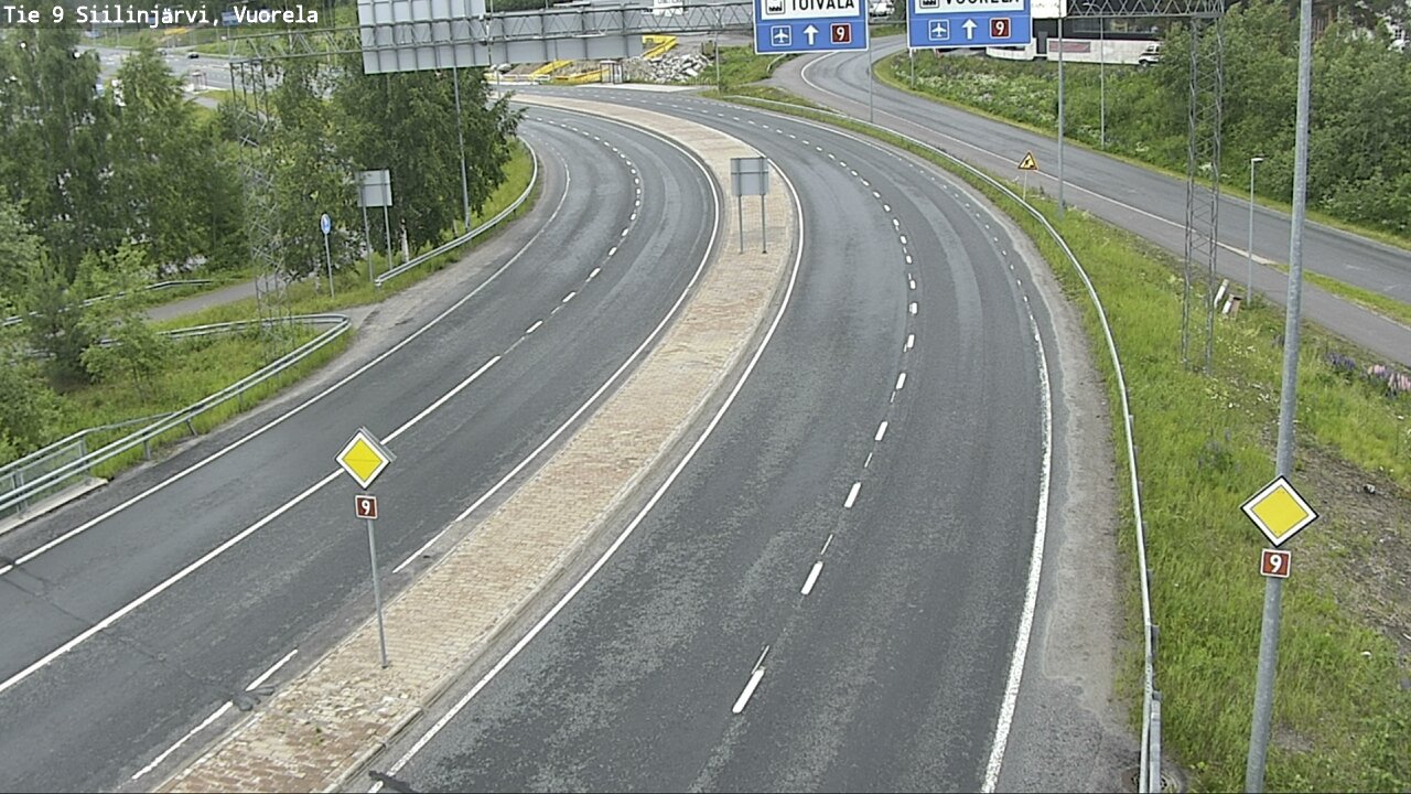 Weather Camera Image Road 9 Siilinjärvi, Vuorela, Siilinjärvi, Pohjois-Savo