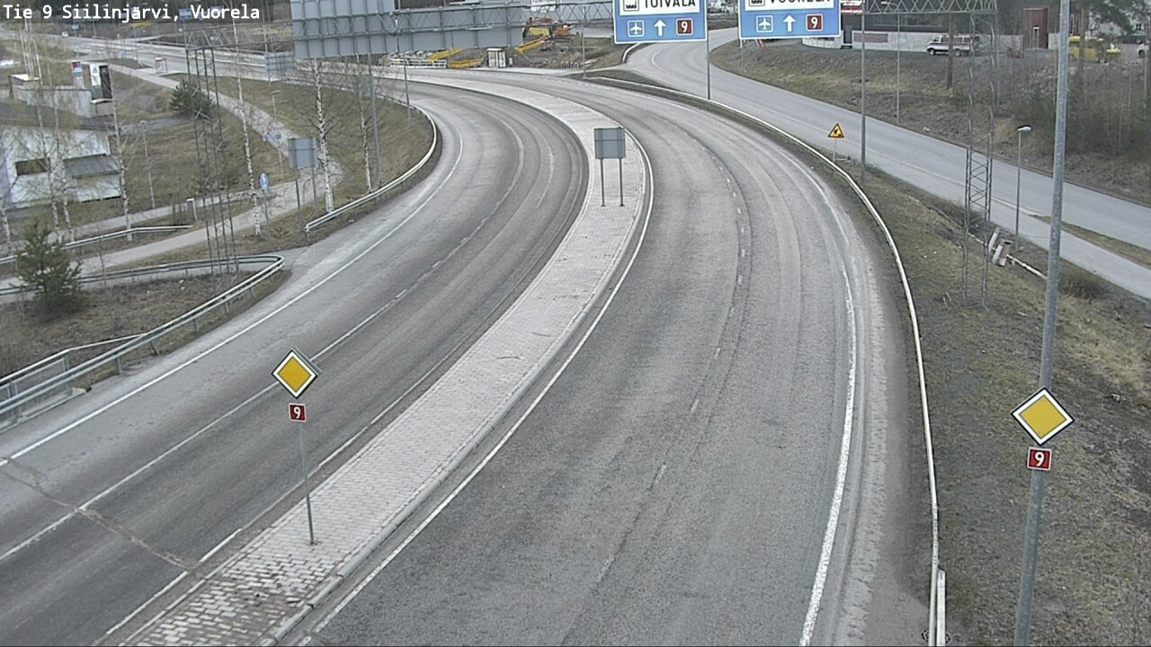 Weather Camera Image Väg 9 Siilinjärvi, Vuorela, Siilinjärvi, Pohjois-Savo