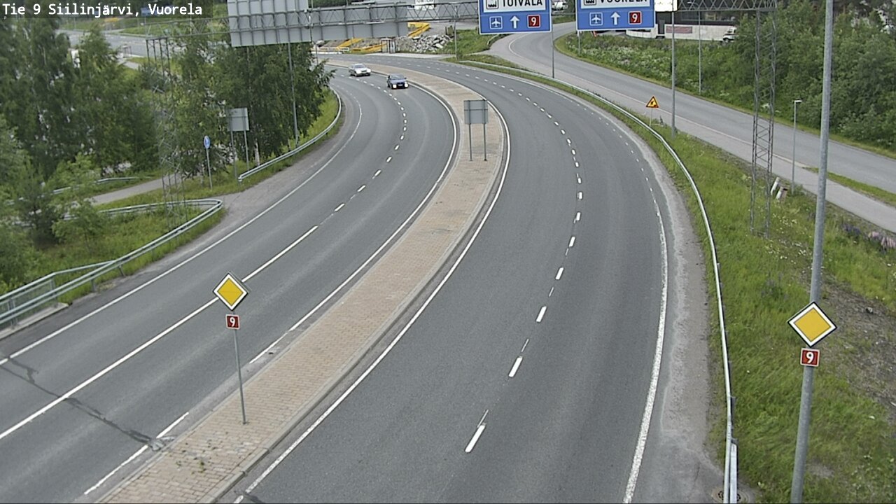 Weather Camera Image Road 9 Siilinjärvi, Vuorela, Siilinjärvi, Pohjois-Savo