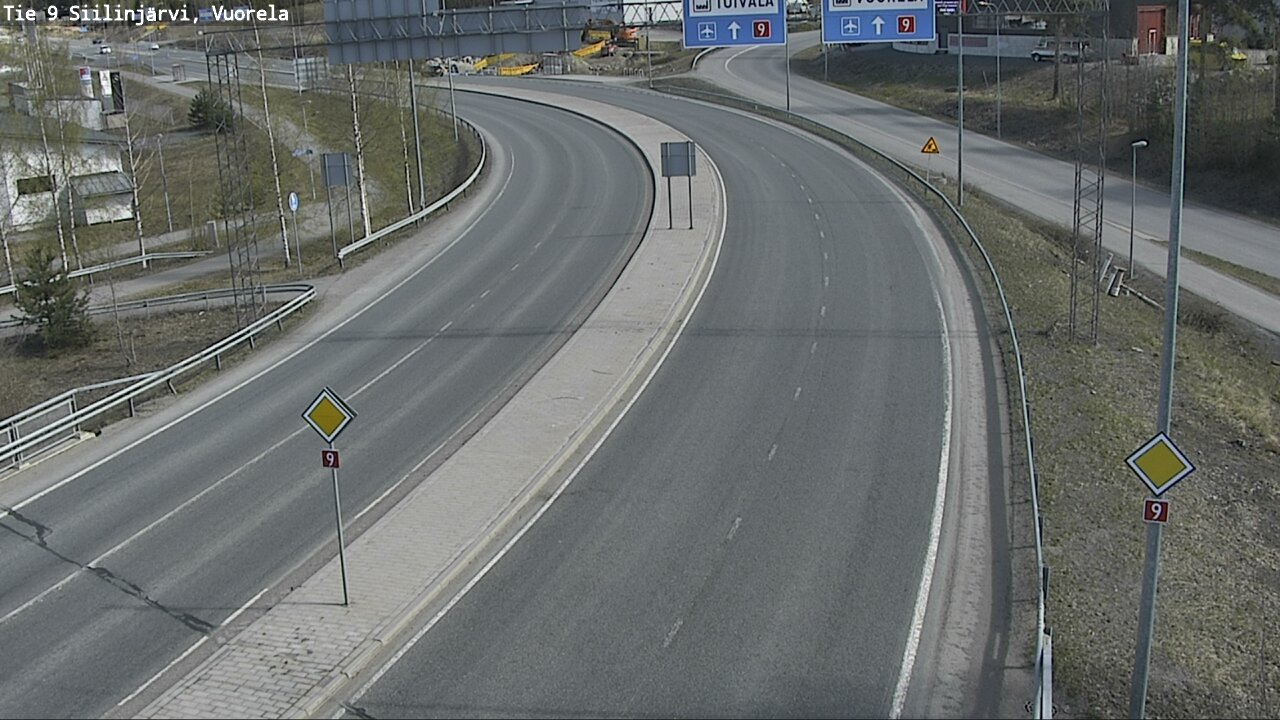 Weather Camera Image Road 9 Siilinjärvi, Vuorela, Siilinjärvi, Pohjois-Savo