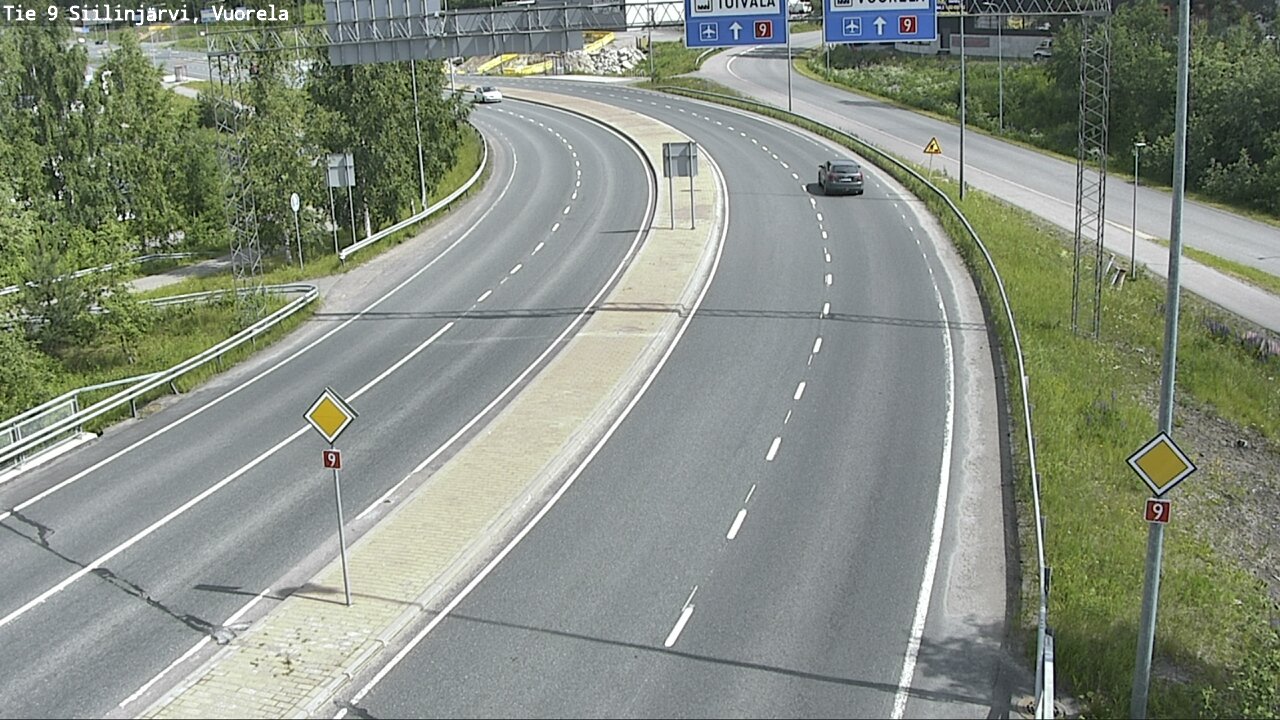 Weather Camera Image Road 9 Siilinjärvi, Vuorela, Siilinjärvi, Pohjois-Savo