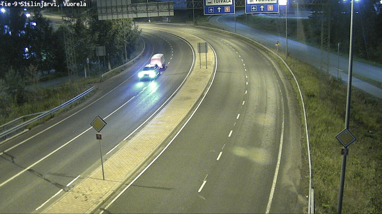 Weather Camera Image Väg 9 Siilinjärvi, Vuorela, Siilinjärvi, Pohjois-Savo