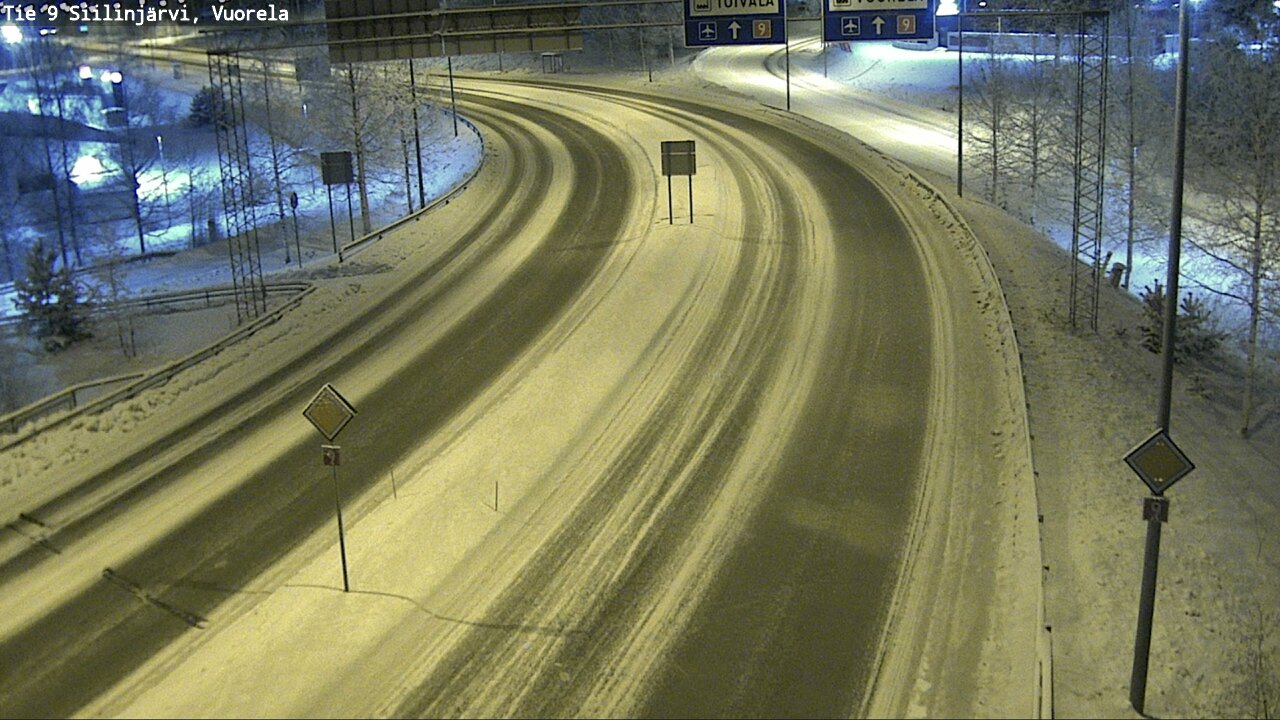Weather Camera Image Väg 9 Siilinjärvi, Vuorela, Siilinjärvi, Pohjois-Savo